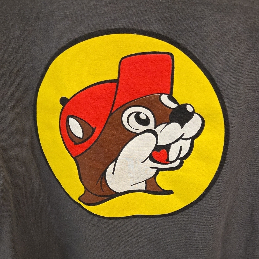 Mens 3XL Gray Buc-ee's Long Sleeve Tshirt With Beaver Logo - Picture 2 of 4